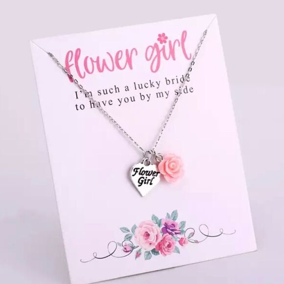 FLOWER GIRL NECKLACE  - Picture 1 of 1